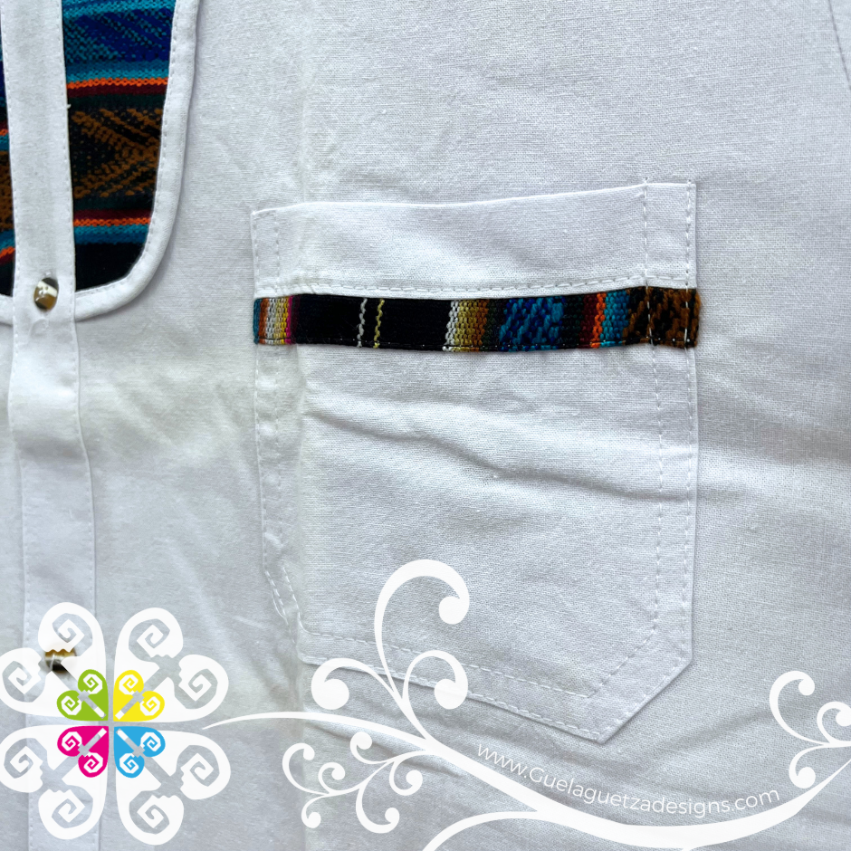 White Coralillo Mountain with Buttons Shirt - Men Shirt