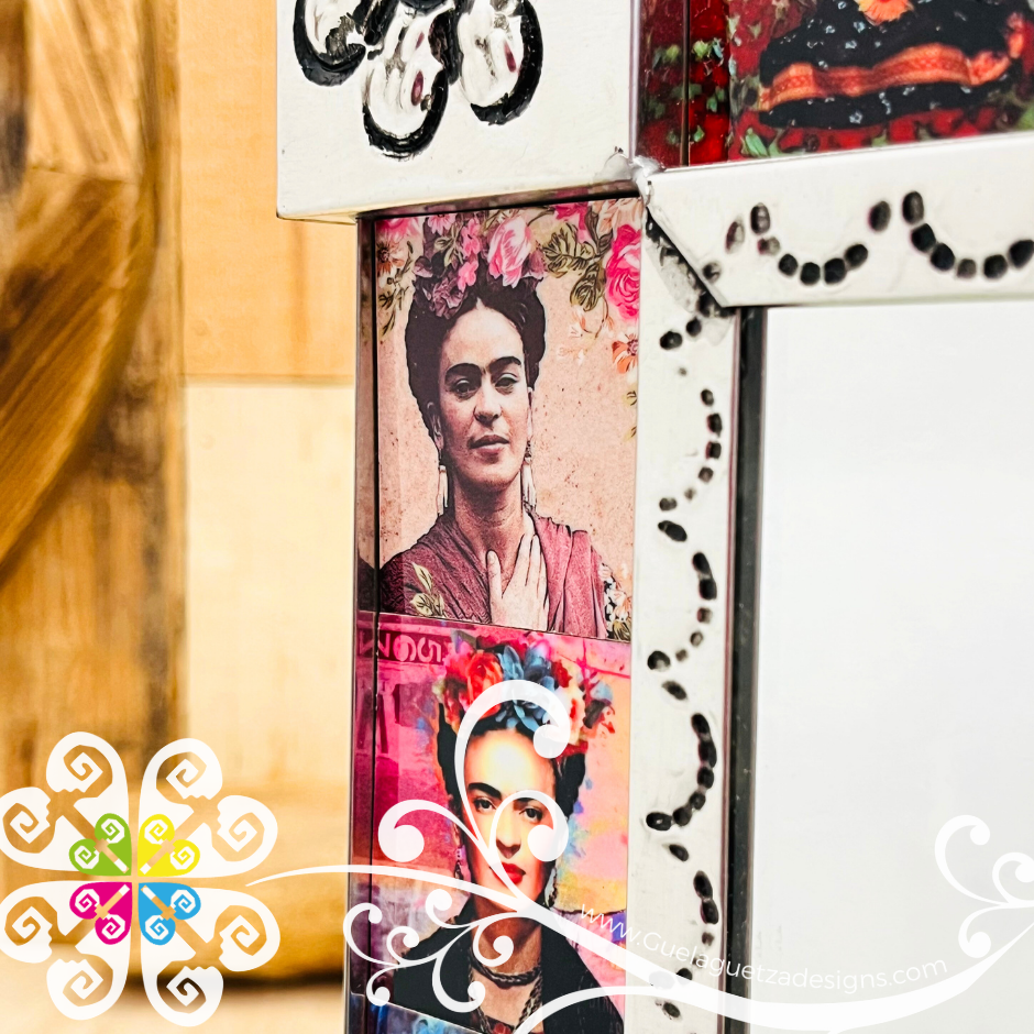 Frida Mirror Frame - Hojalata San Miguel Collection