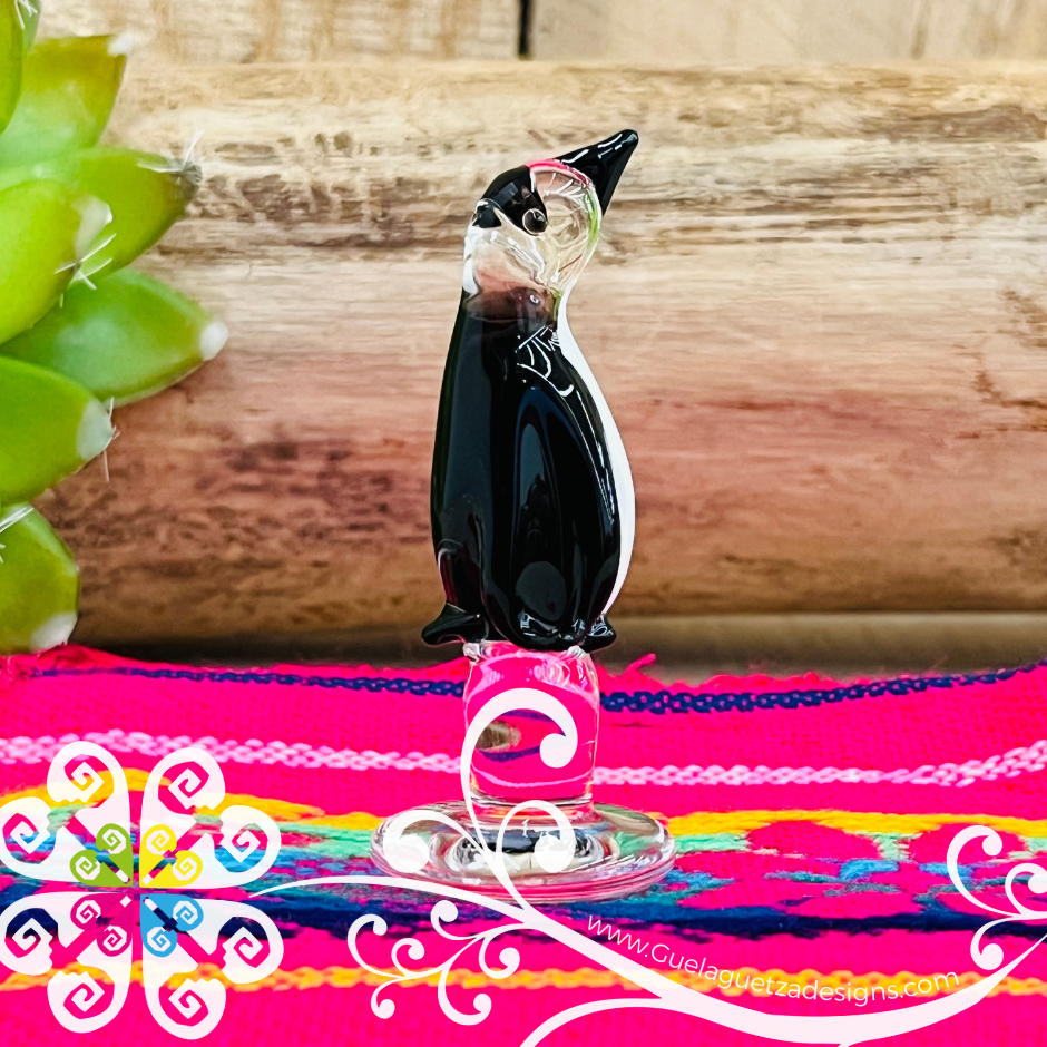 Mini Glass Penguin - Vidrio Soplado Trinkets