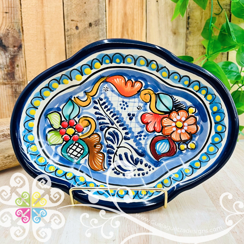 Multicolor Medium Trinket Tray - Talavera Puebla