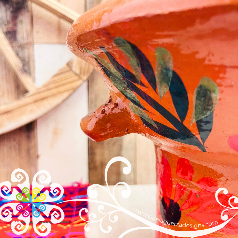Floreado Anafre de Barro - Chafing Dish - Mexican Kitchen