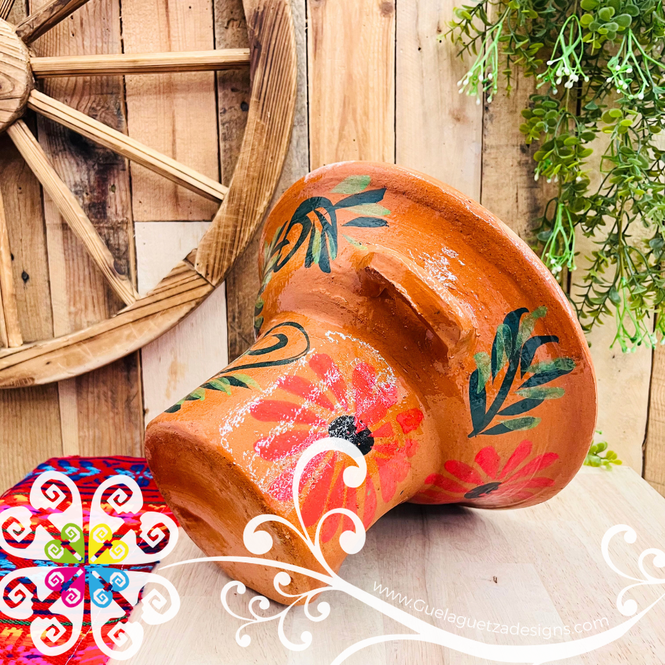 Floreado Anafre de Barro - Chafing Dish - Mexican Kitchen