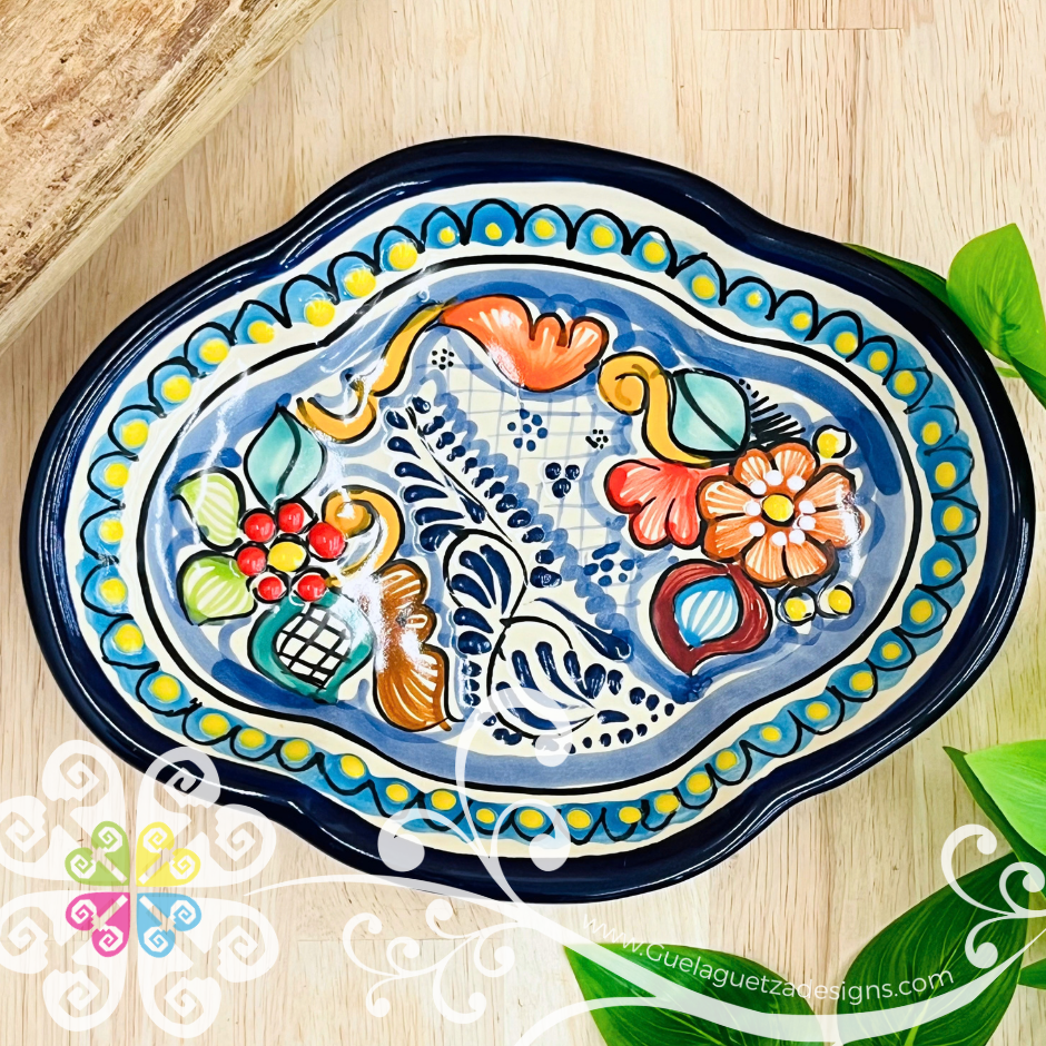 Multicolor Medium Trinket Tray - Talavera Puebla