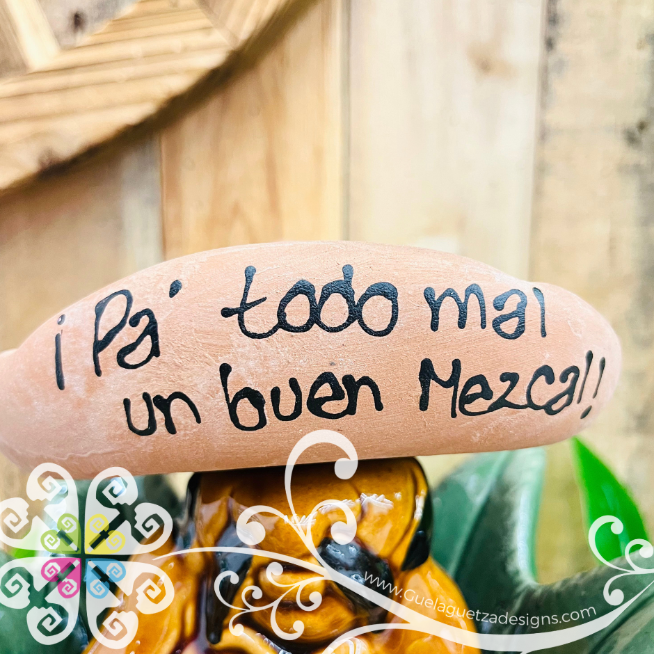 Small Set Tequilero Maguey - Ceramic Tequila Bottle Set