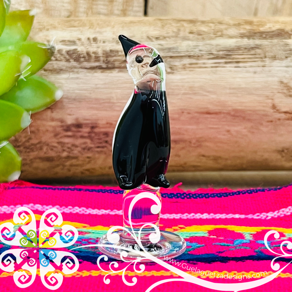 Mini Glass Penguin - Vidrio Soplado Trinkets