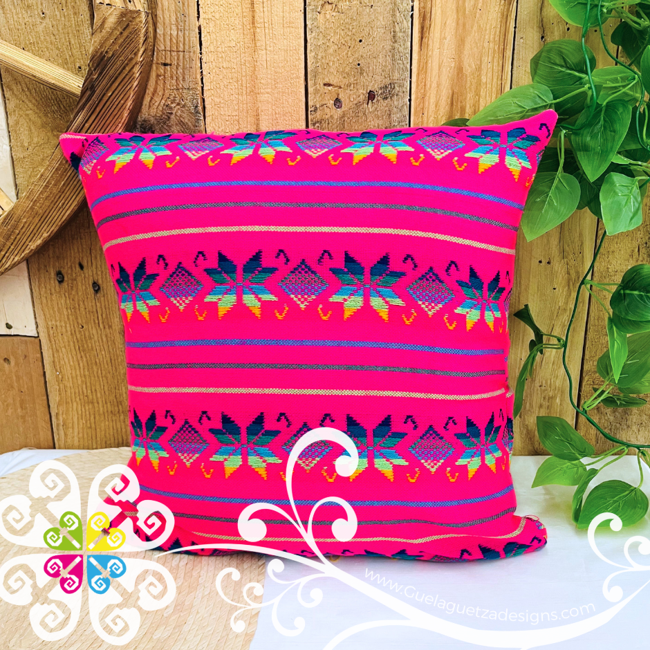 Fuchsia Decorative Cambray Pillow Case - Mexican Home
