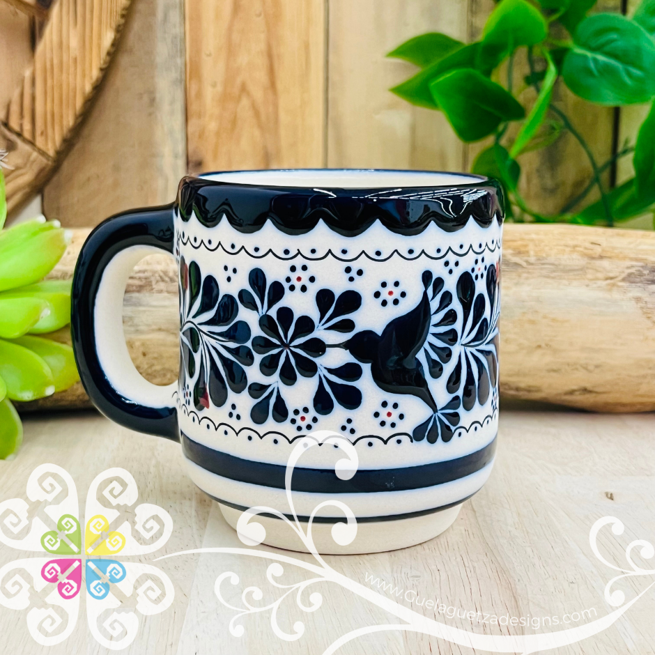 Navy Blue Taza Cafetera - Barro Alta Temperatura - Single Clay Mug
