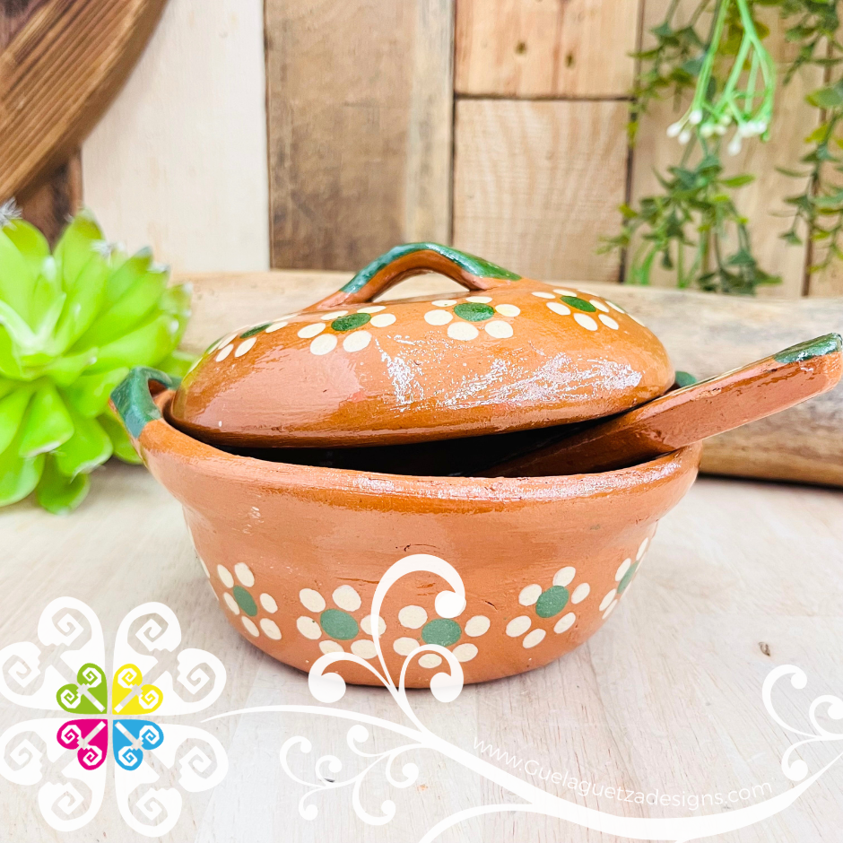 Capula Cazuelita con Cuchara - Capula Sencillo Clay Cazuelita