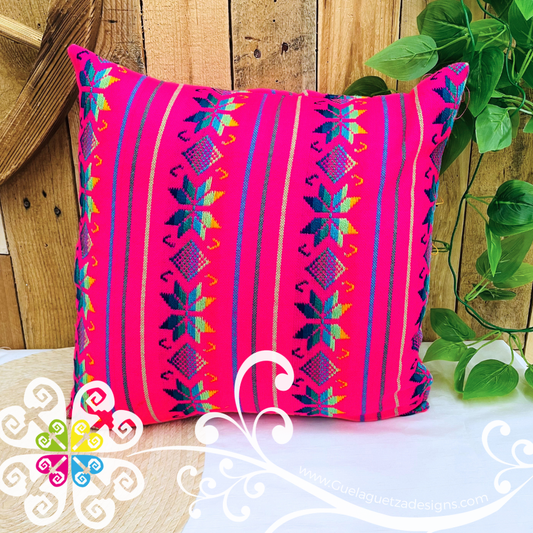 Fuchsia Decorative Cambray Pillow Case - Mexican Home