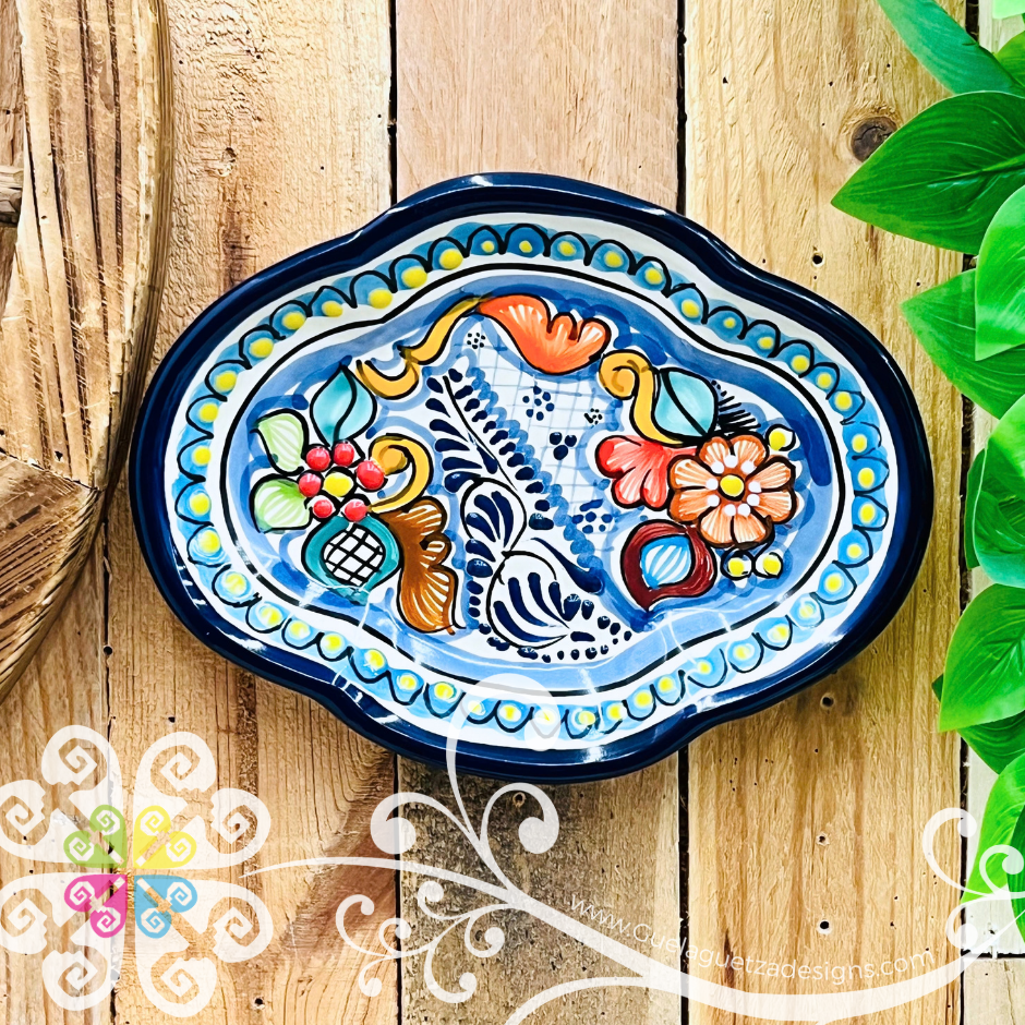 Multicolor Medium Trinket Tray - Talavera Puebla