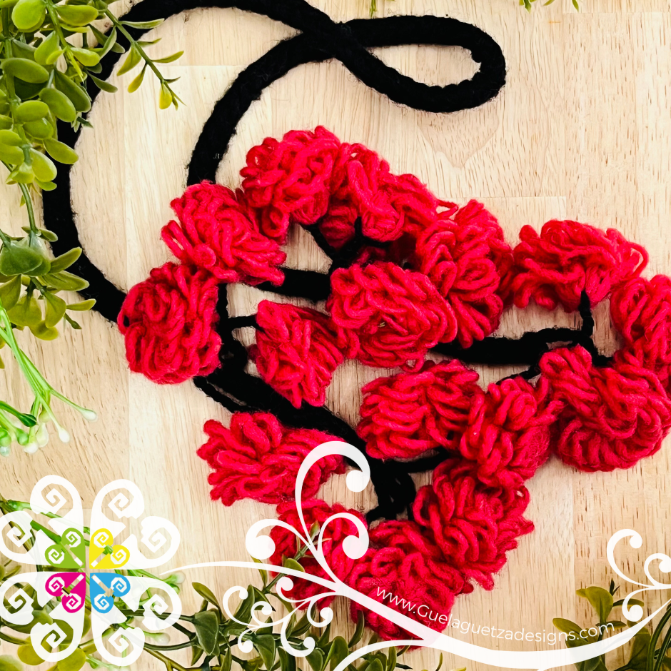 Large Tlacoyal Flores - Braid Hair Accessory