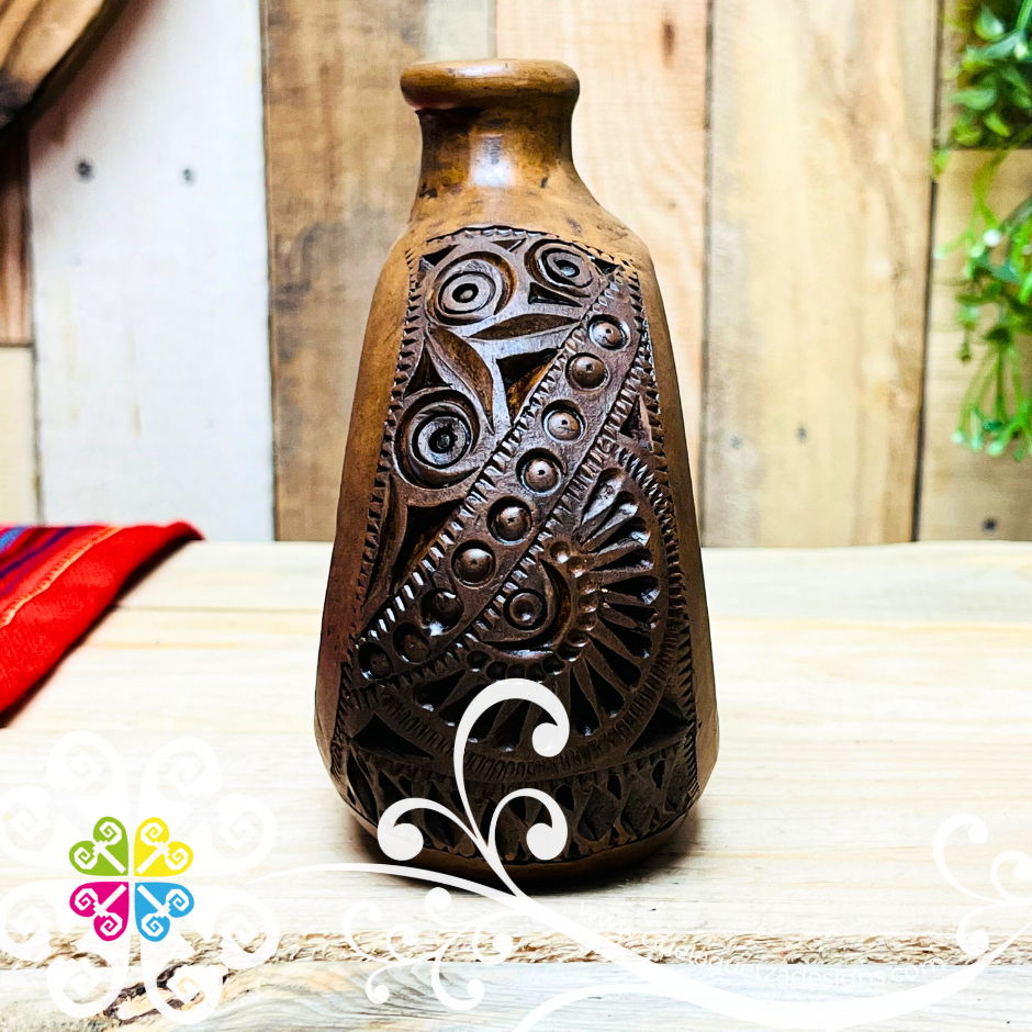 Small Anillo Vase - Barro Café Oaxaca