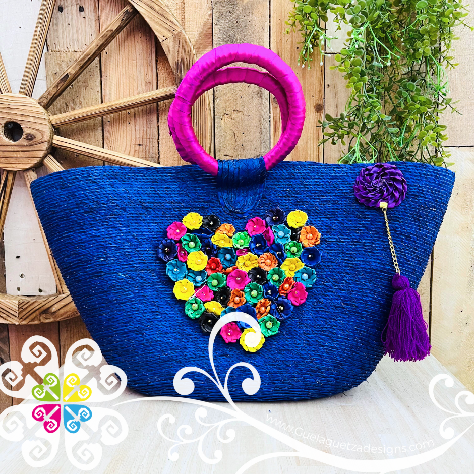 Corazon Abanico Palm Bag - Bolsa de Palma Artesanal