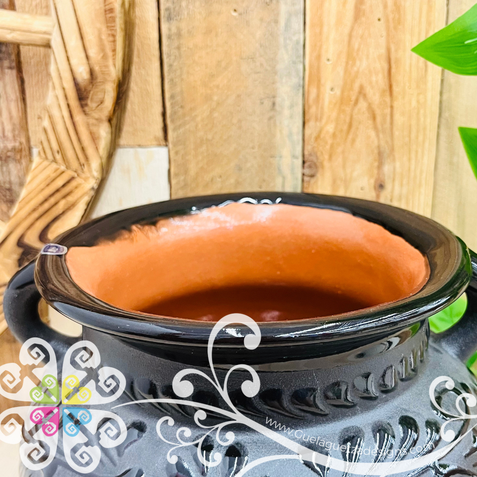 Black Espiga Olla Redonda - Home Decor