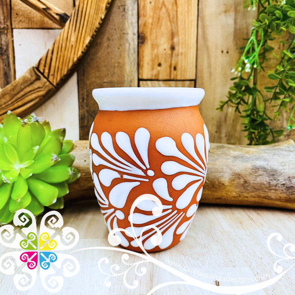 Natural with White Espiga Pato Pitcher Set - 4 Cantaritos