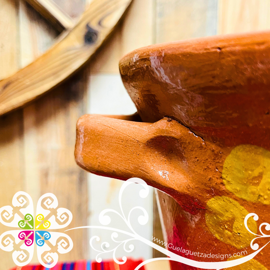 Small Anafre de Barro Decorada Chafing Dish - Mexican Kitchen