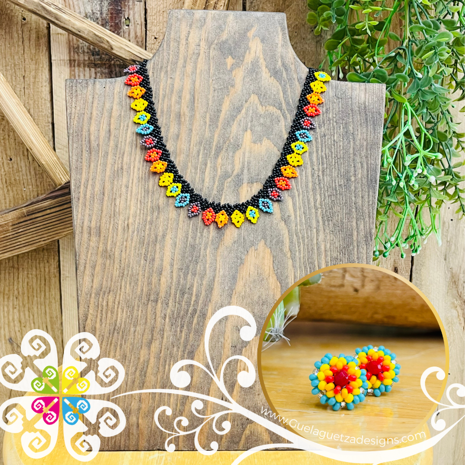 Beaded Picos Choker Set