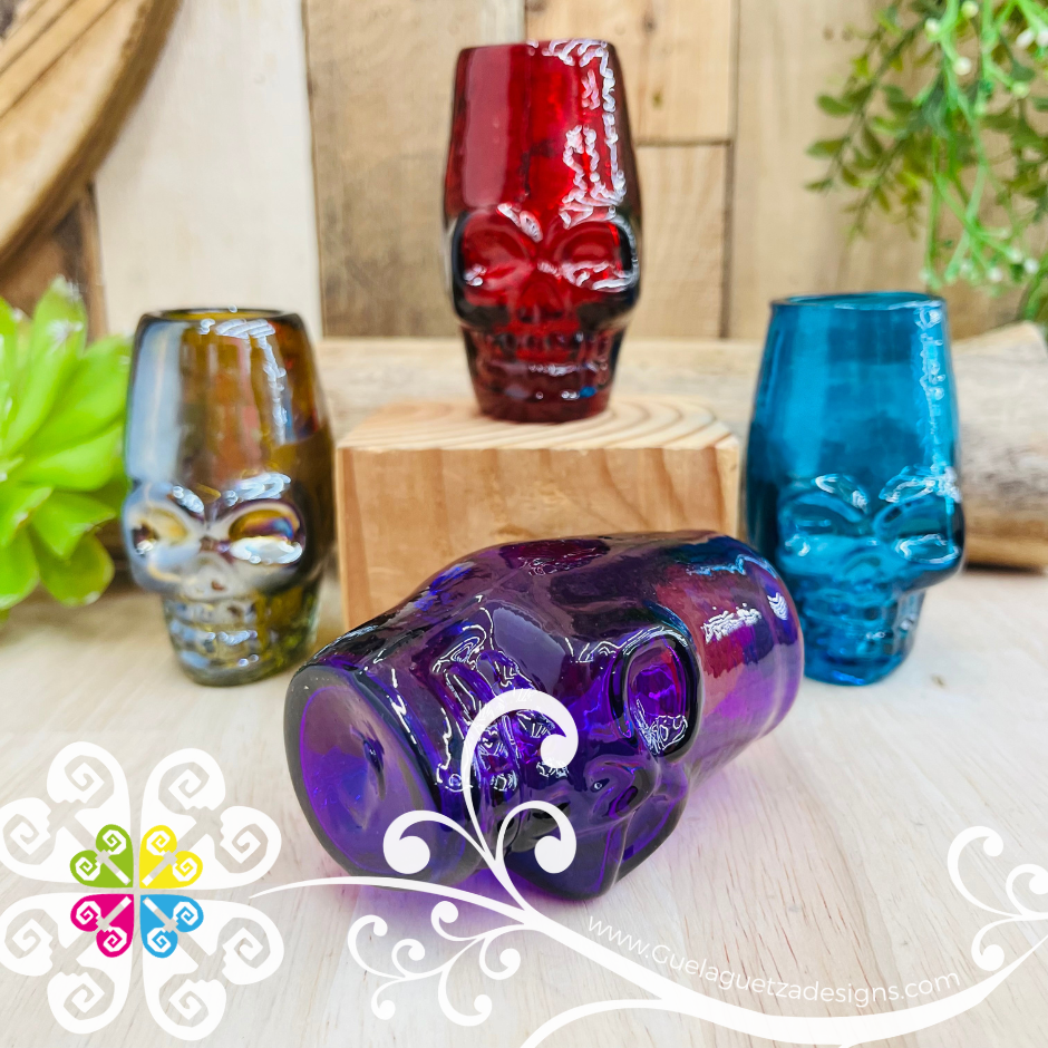 Calaverita Vidrio Soplado Tequilero Set - Tequila Shot Glasses