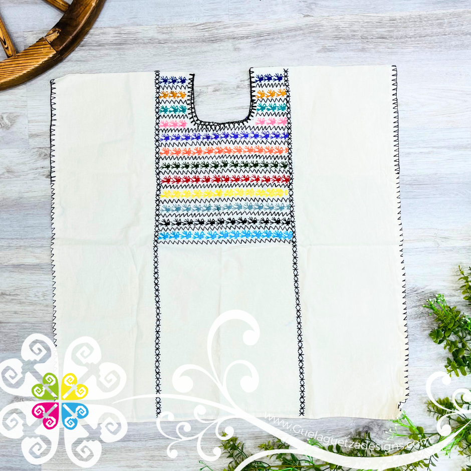 Plus Size Amuzgo Women Top - Blusa Bordada