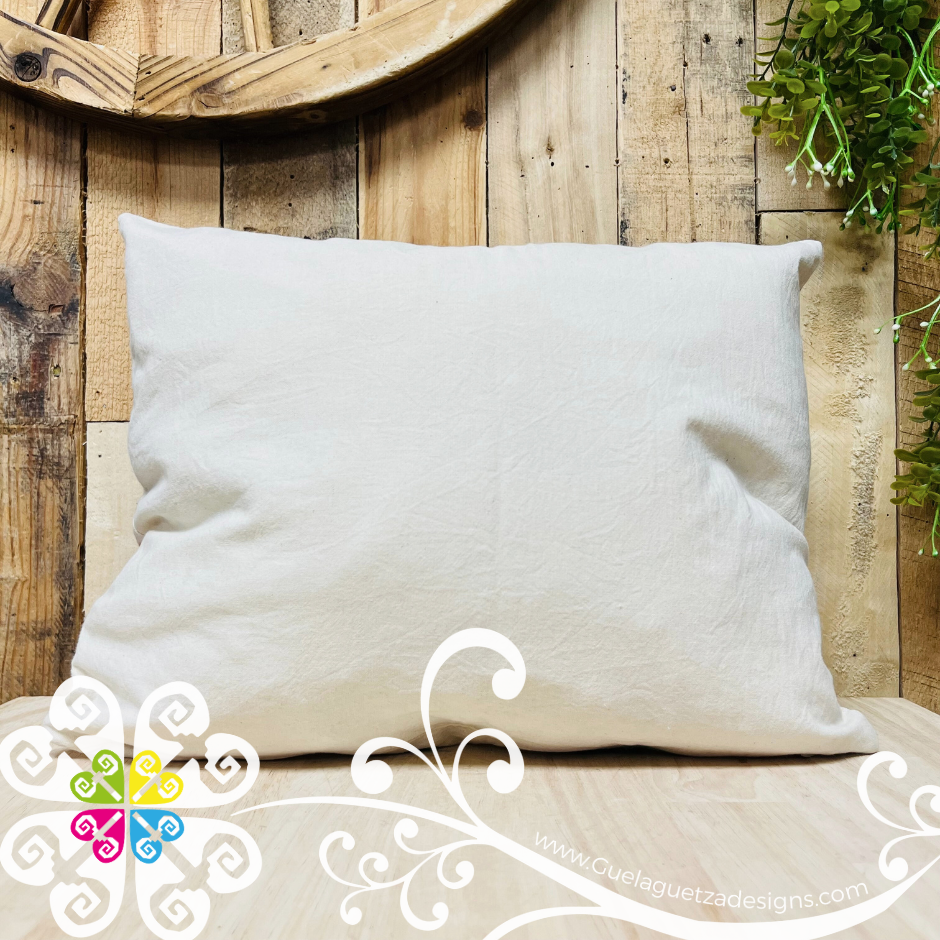 Natural Multicolor Otomi Decorative Pillow Cases - With Zipper