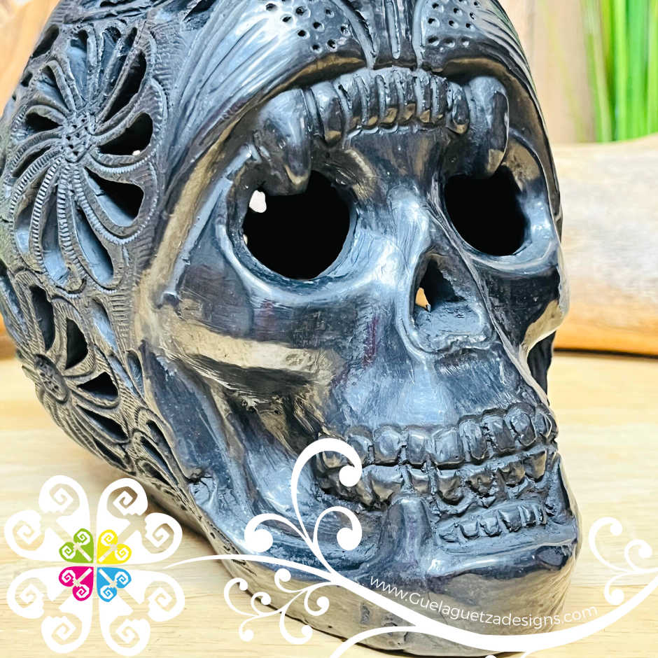 Large Jaguar Warrior - Black Clay Oaxaca