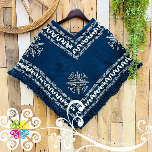 Deshilado Design Embroider Poncho - Mañanita