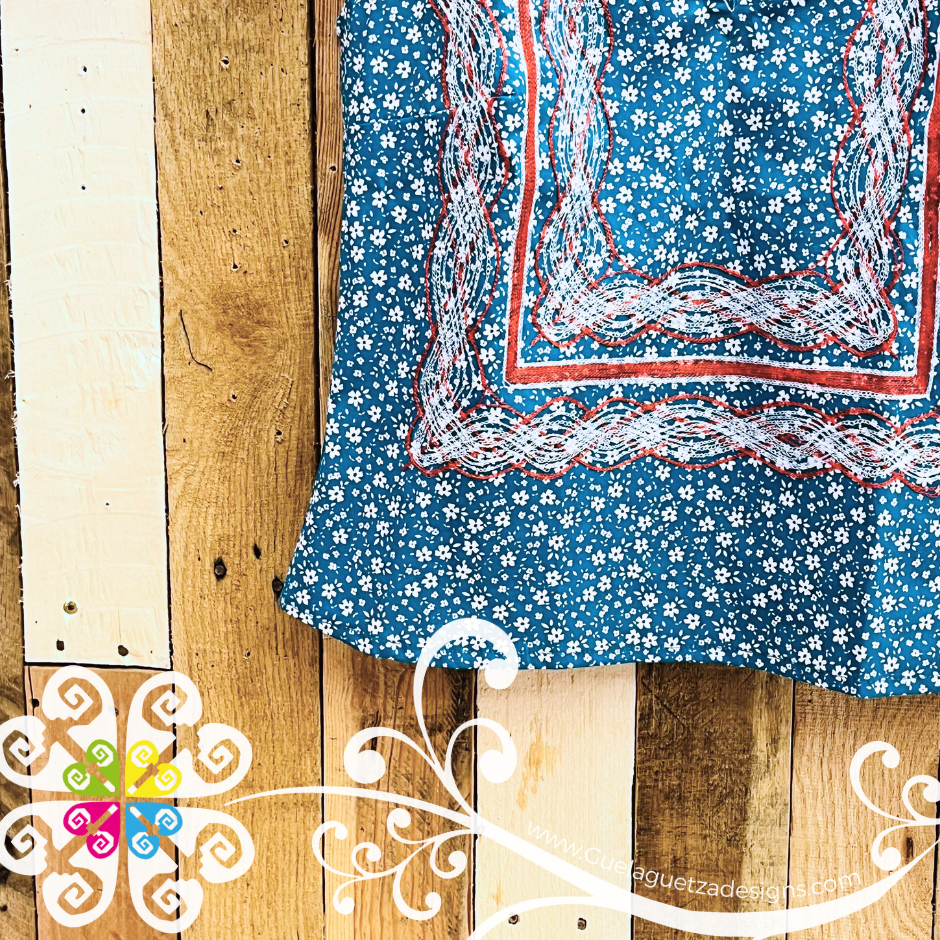 Small Cadenilla Tehuana Lupita Top - Double Embroider