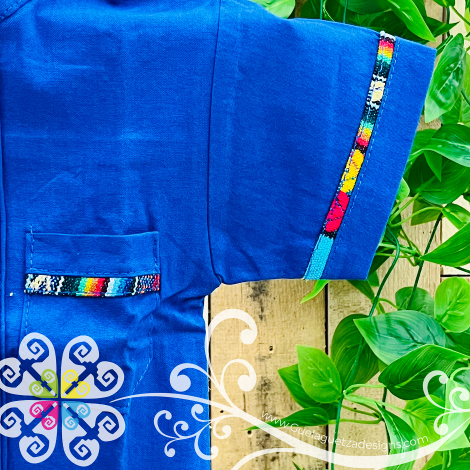 Royal Blue Coralillo Boy Shirt - Camisas de Niño