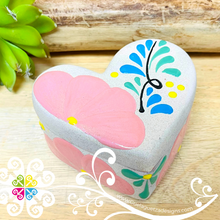 Flower Heart Clay Box - Jewelry Box - Alajero Corazon