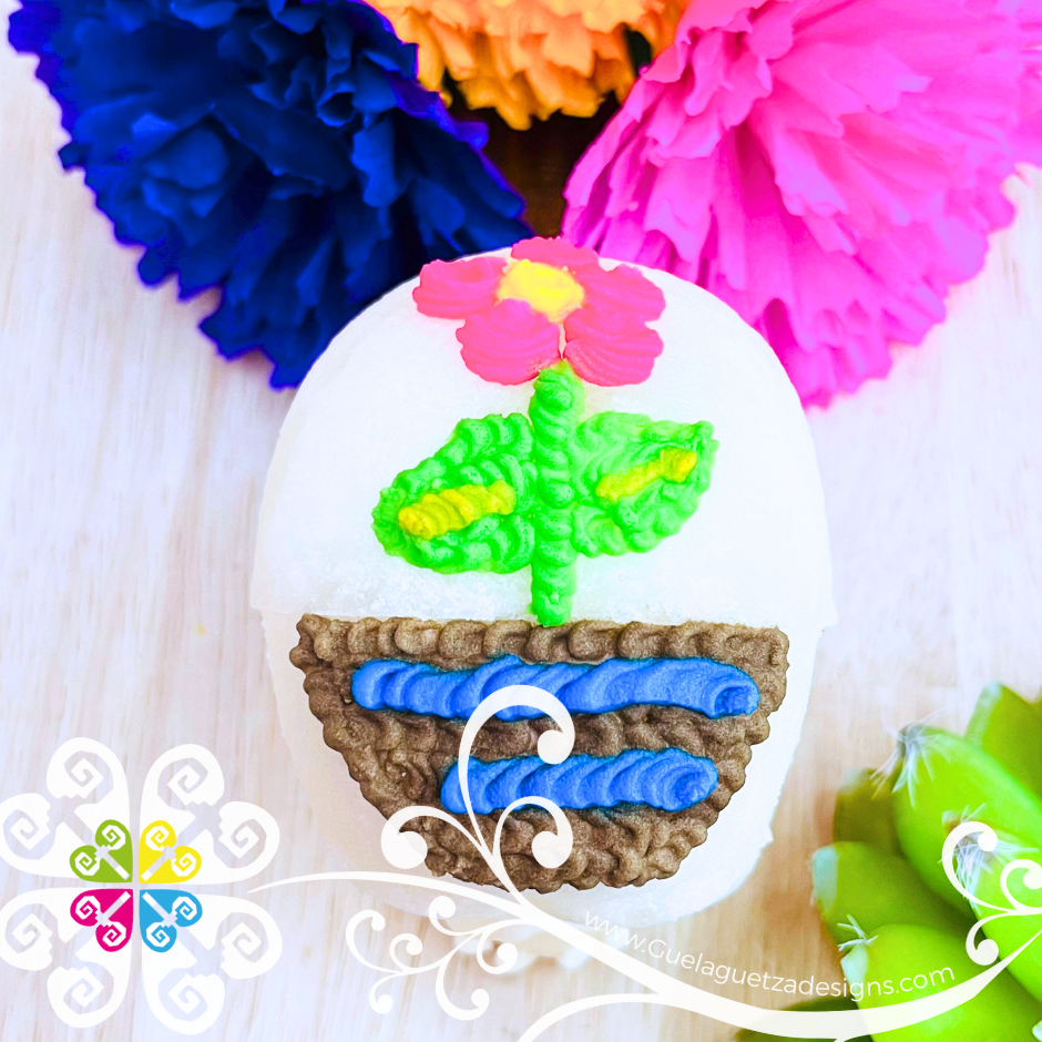 Medium Decorated Sugar Skull  - Calaverita de Azucar