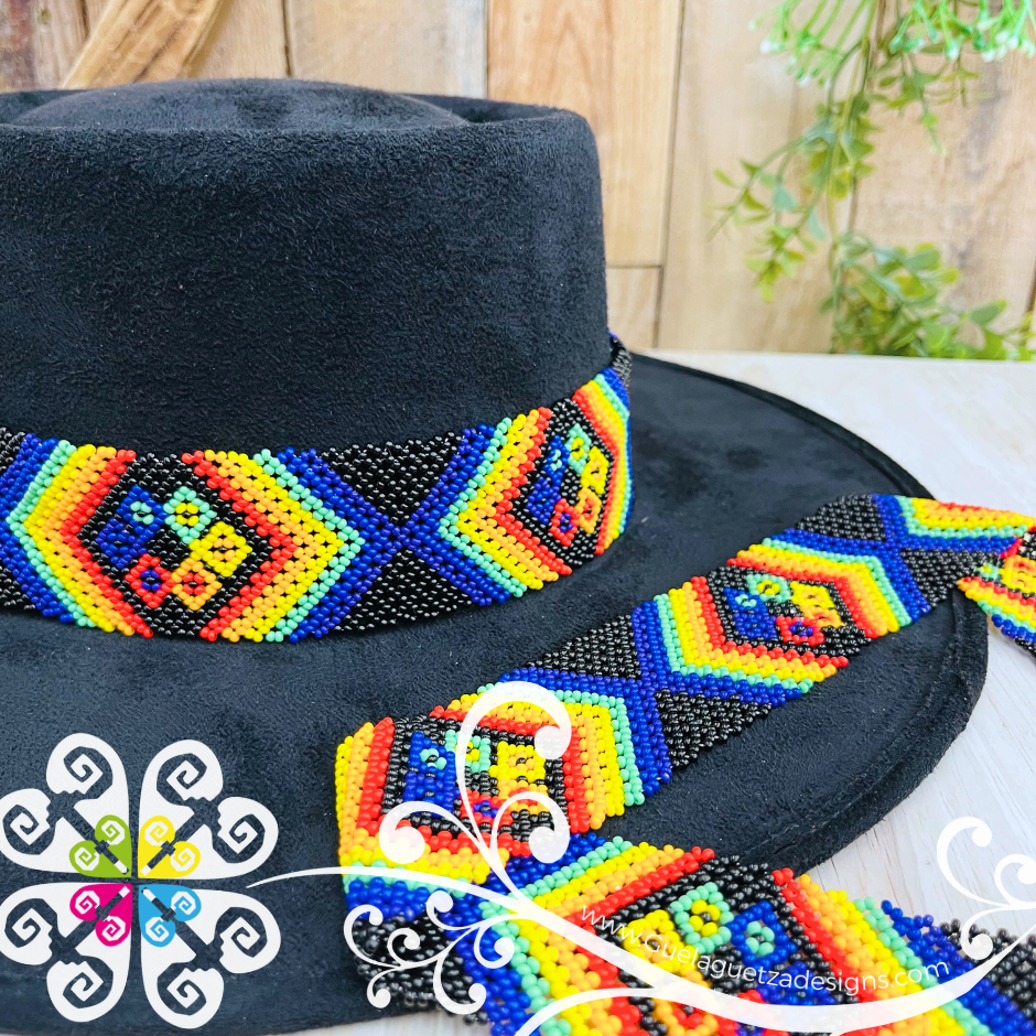Multicolor Beaded Toquilla Hat - Pride Collection