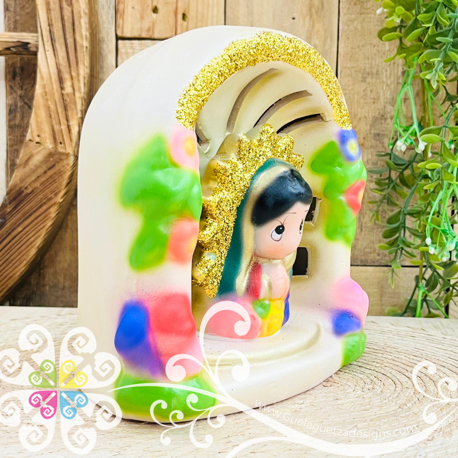 Small Castillo Animated Virgen de Guadalupe - Lamp
