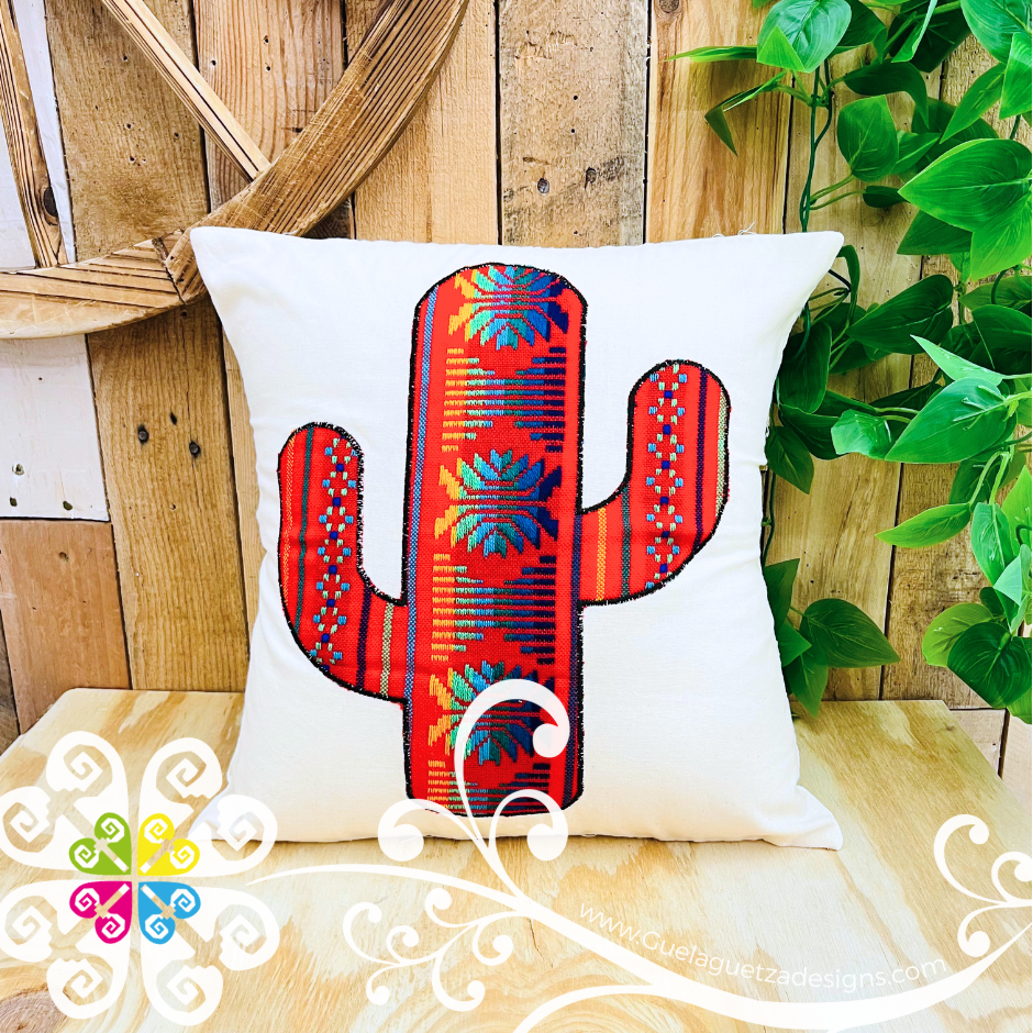 Cambray Cactus Decorative Pillow Case - Mexican Home