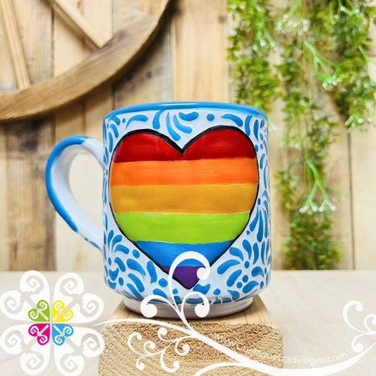 Blue Turquoise Pride Mug - Talavera Mug