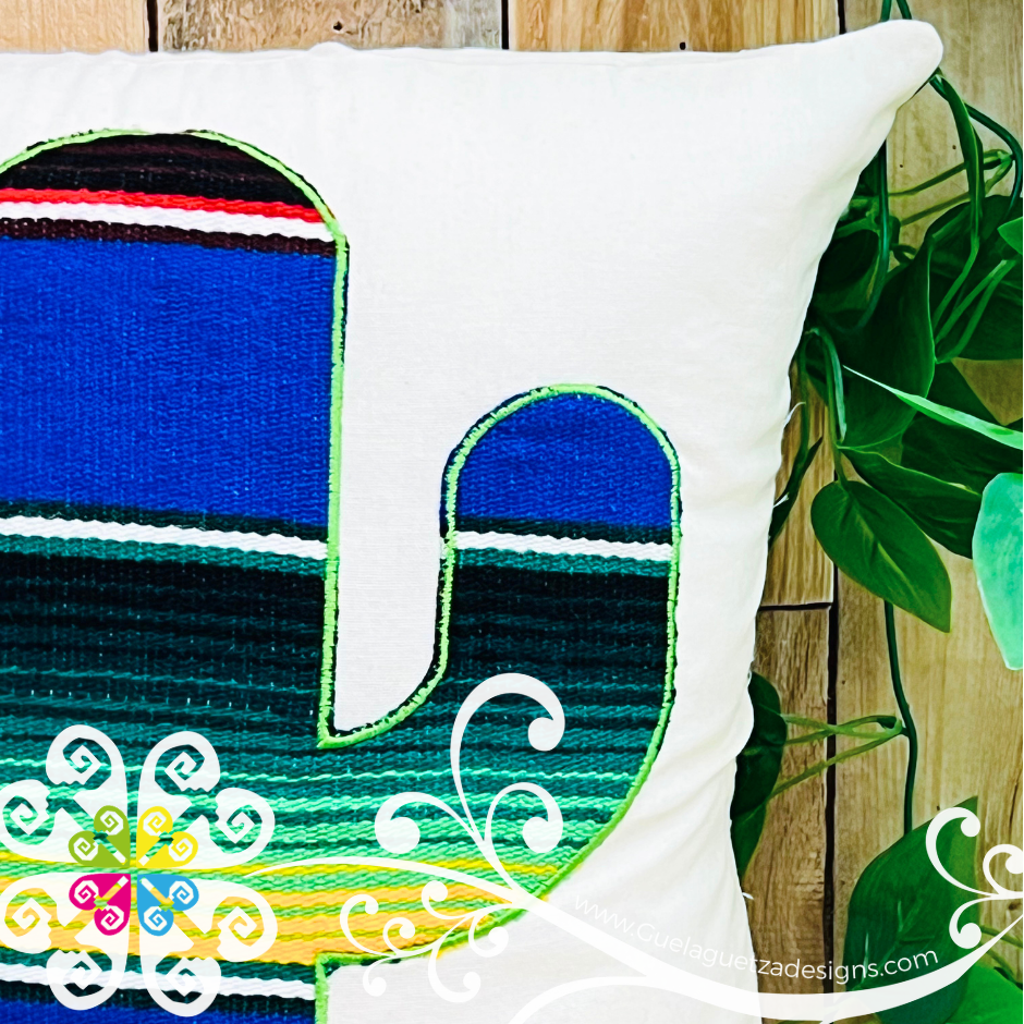 Sarape Cactus Pillow Case - Mexican Home