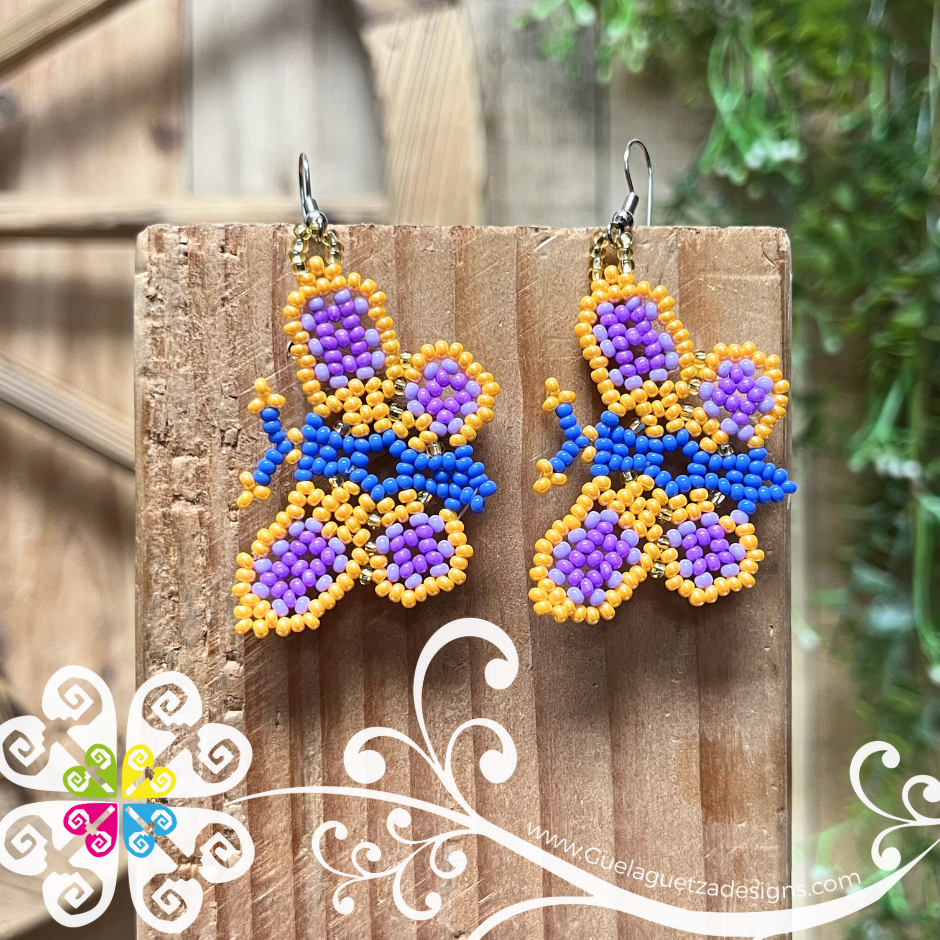 Beaded Butterfly Earrings