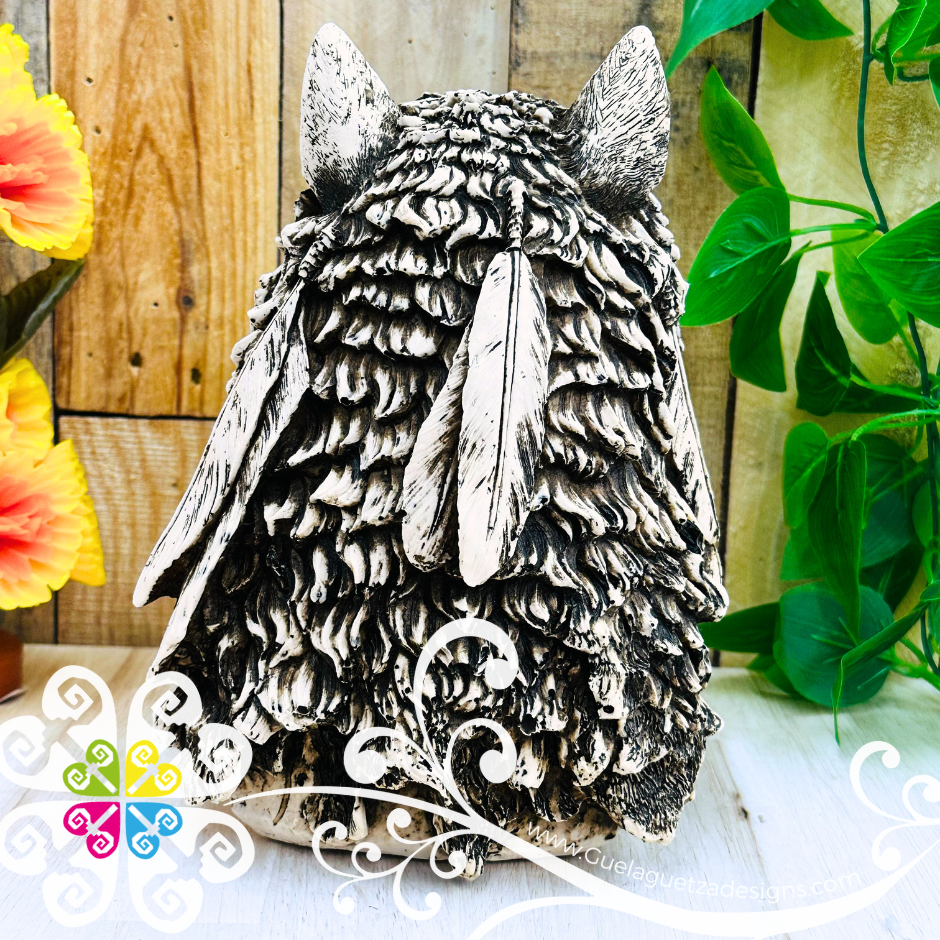 Large Wolf - Artisan Day of Dead Resin Skull