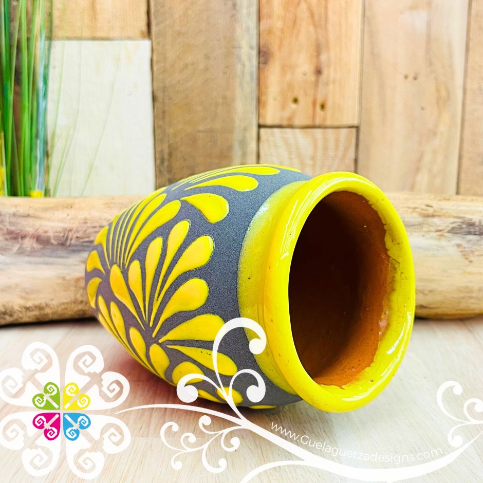 Set of Black Rainbow Espiga Plumeado Cantarito Cup - Set Clay Cantarito