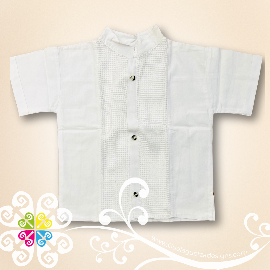 Honey Comb Lace Boy Shirt - Camisa de Niño