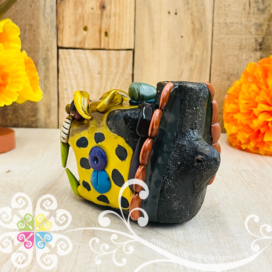 Large Jaguar Ocarina Silbato - Resin & Epoxy Clay Whistle