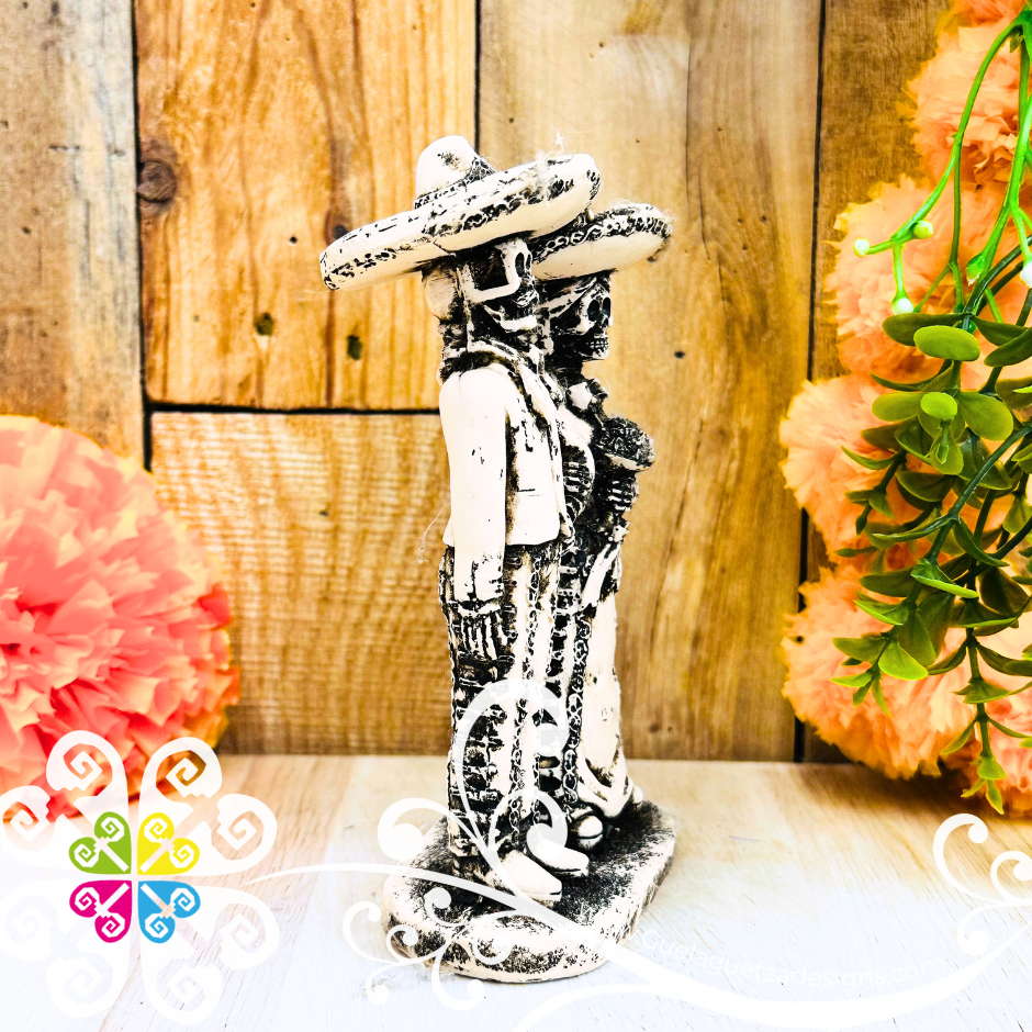 Small Mariachi Couple - Day of the Dead Decoration Resin Statue