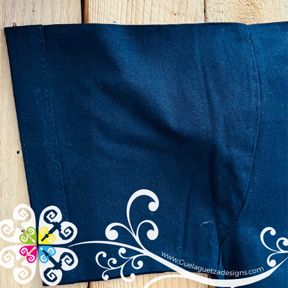 Navy Blue Lace Boy Shirt - Camisa de Niño