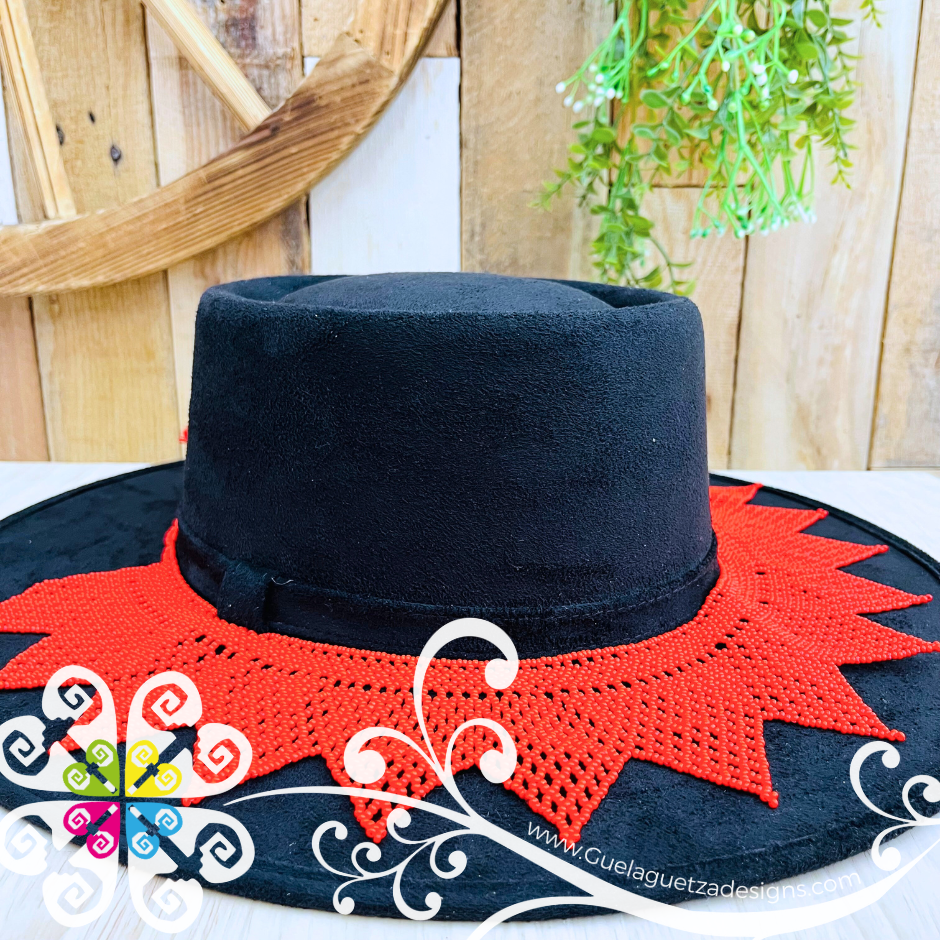 Beaded Rhombus Toquilla Hat - Hatband