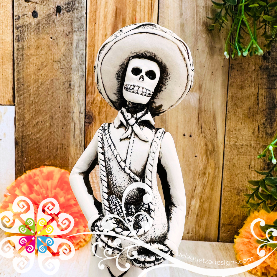 Medium Campesino Catrin - Day of the Dead Decoration Resin Statue