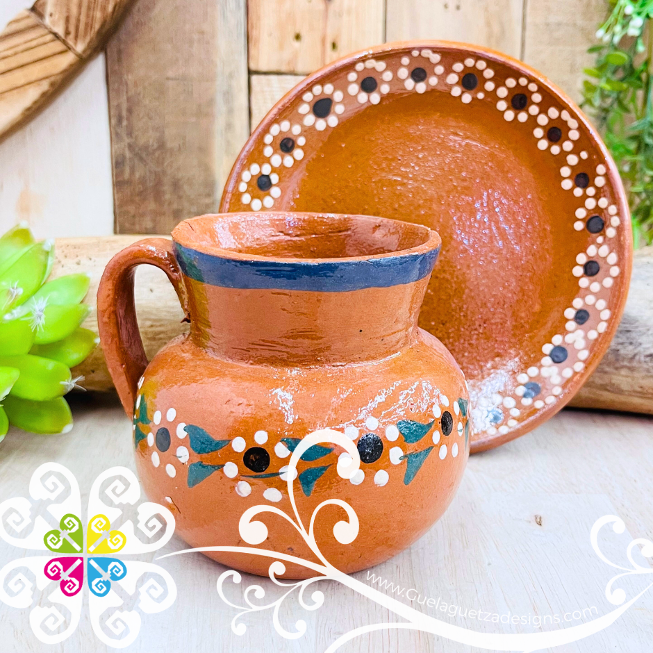 Set of 4 Capula Mug and Plate Set - Mug and Plate Capula Sencillo Set
