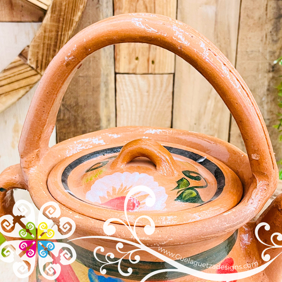 Medium Luna Clay Tea Pot - Mexican Clay Kitchen