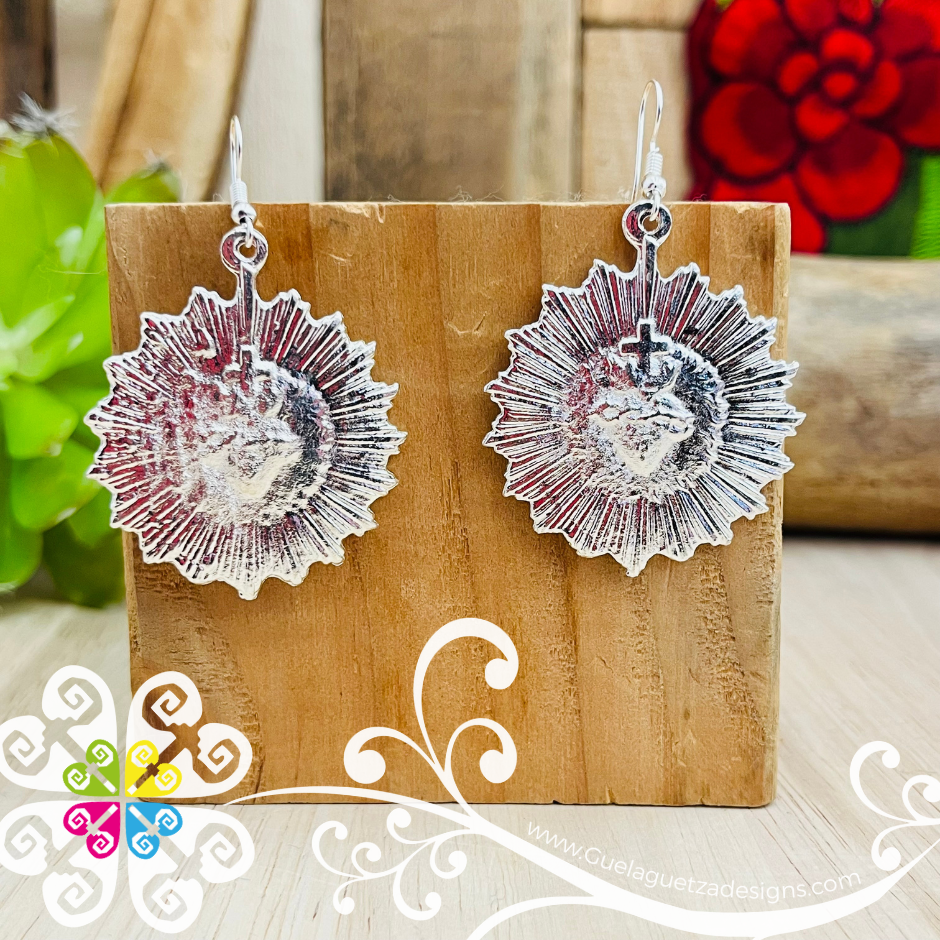 Silver Milagro Earrings  - Aretes Milagro Artesanal
