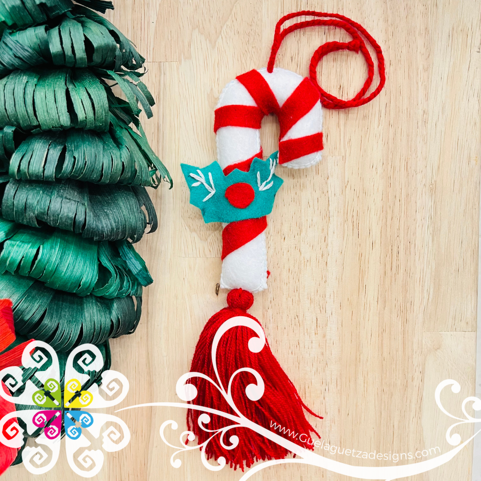 Set of 6 Christmas Pom Pom Sets - Christmas Ornaments