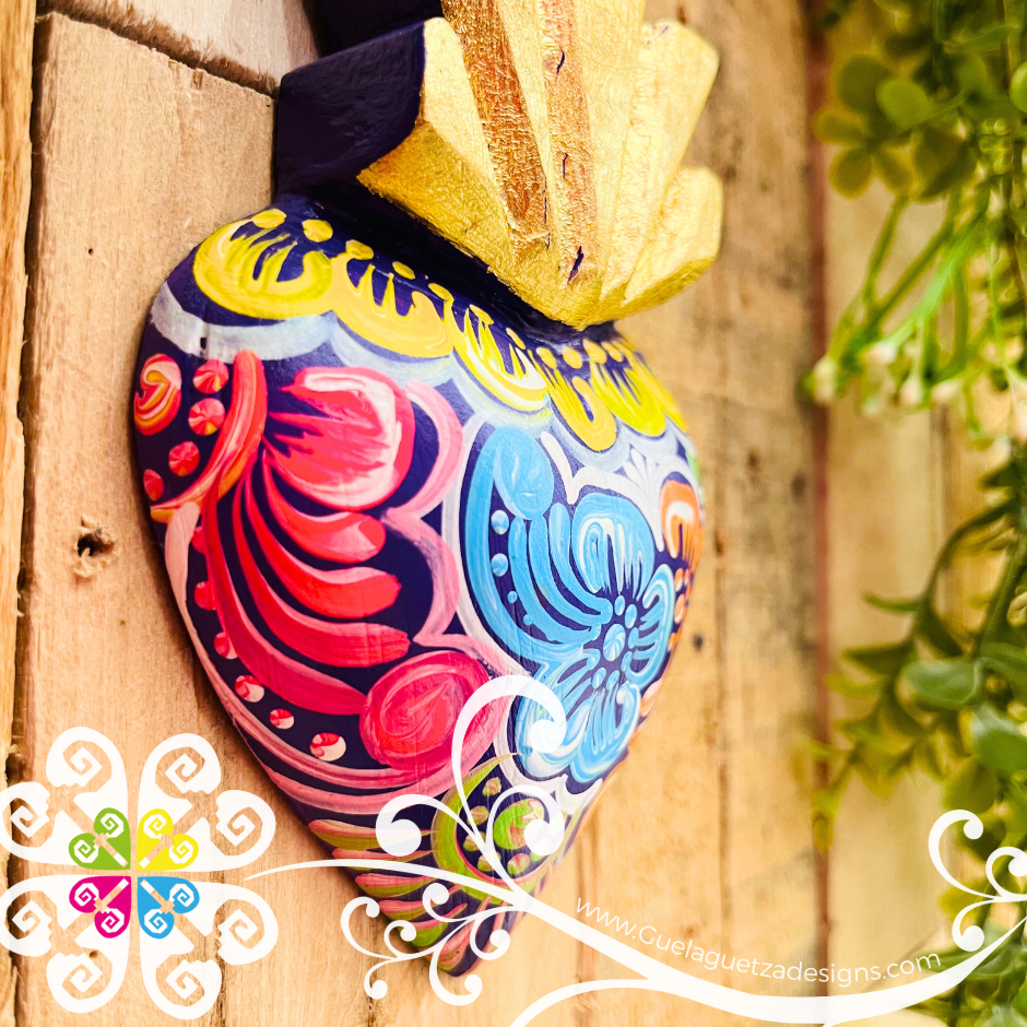 Small Corazón Pintado - Wall Decor