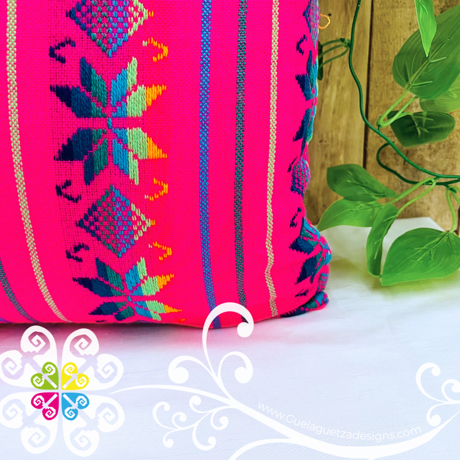 Fuchsia Decorative Cambray Pillow Case - Mexican Home